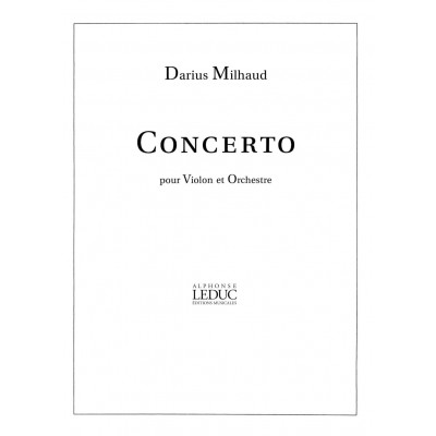 MILHAUD DARIUS - CONCERTO