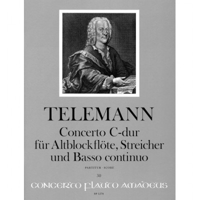 AMADEUS TELEMANN - CONCERTO C MAJOR TWV 51:C1 - SCORE