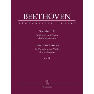 BEETHOVEN L.V. - SONATE POUR PIANO FORTE ET VIOLON OP. 24 PIANO ET VIOLON