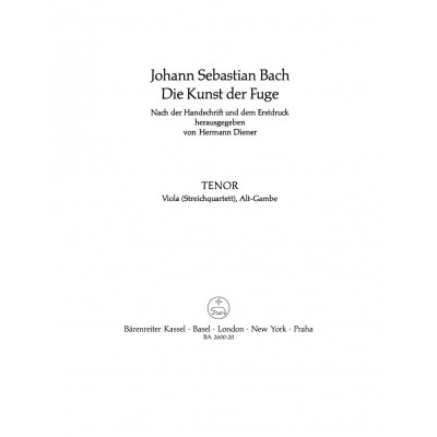 BACH J.S. - DIE KUNST DER FUGE