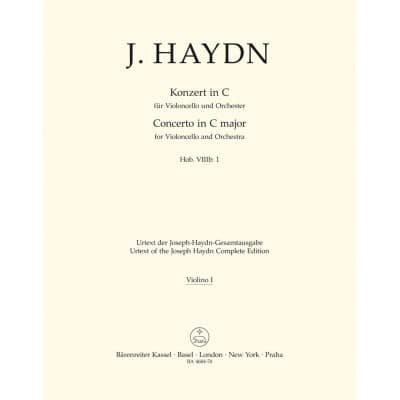 BARENREITER HAYDN JOSEPH - HAYDN J. - KONZERT IN C (VIOLON 1)