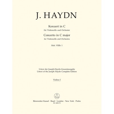 BARENREITER HAYDN J. - KONZERT IN C (VIOLON 1)