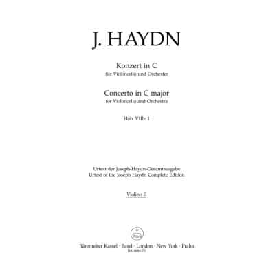 HAYDN J. - KONZERT IN C (VIOLON 2)
