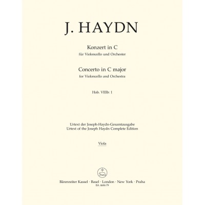 HAYDN J. - KONZERT IN C - VIOLONCELLE ET ORCHESTRE - VIOLA PART 