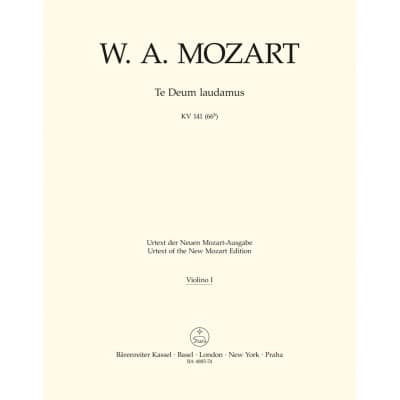 MOZART W.A. TE DEUM LAUDAMUS KV 141 (66B)