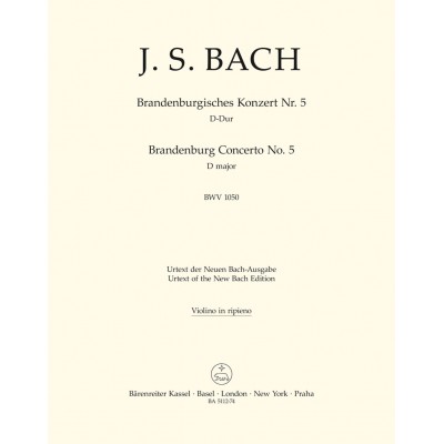  Bach J.s. - Brandenburgisches Konzert Nr. 5 - Violin