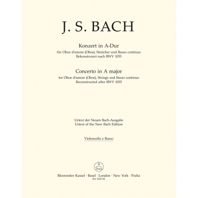  Bach J. S. - Concerto In A Major - Violoncelle/basse