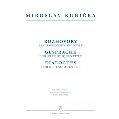 Kubicka M. - Dialogues - Quintette A Cordes
