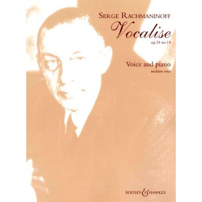 BOOSEY & HAWKES RACHMANINOFF S. - VOCALISE OP. 34/14 - MEDIUM VOICE AND PIANO