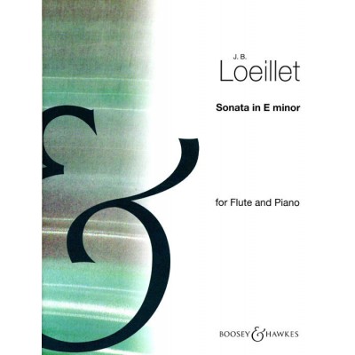 LOEILLET J.B. - SONATA E MINOR - FLUTE AND PIANO