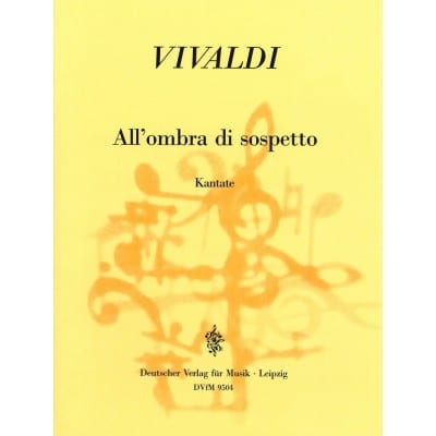  Vivaldi Antonio - All'ombra Di Sospetto - Voice, Flute, Basso Continuo