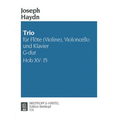 EDITION BREITKOPF HAYDN J. - KLAVIER-TRIO G-DUR HOB XV: 15
