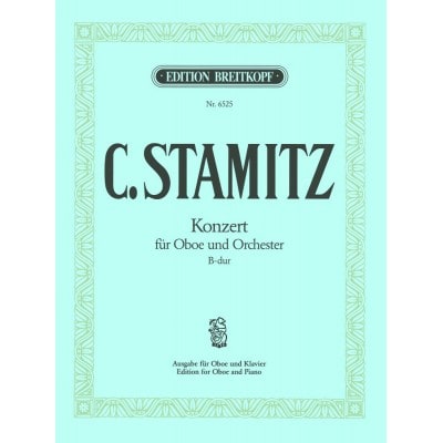 EDITION BREITKOPF STAMITZ C. - OBOENKONZERT B-DUR - HAUTBOIS, PIANO