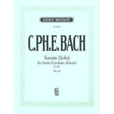 EDITION BREITKOPF BACH C.P.E. - SONATE (SOLO) G-DUR WOTQ 139