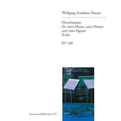 EDITION BREITKOPF MOZART W.A. - DIVERTIMENTO B-DUR KV 240