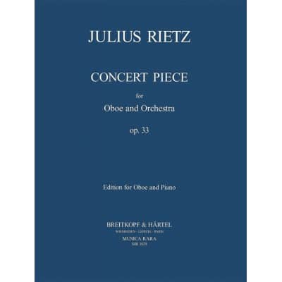 MUSICA RARA RIETZ JULIUS - KONZERTSTUCK OP. 33 - OBOE, PIANO