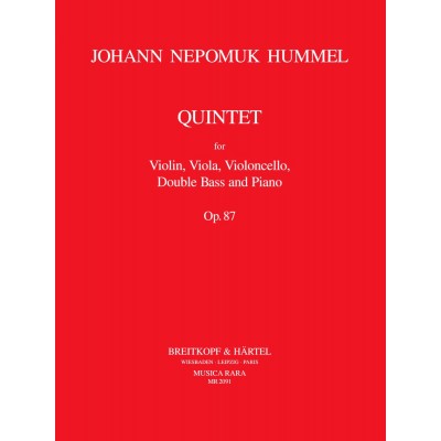  Hummel J. N. - Klavierquintett Es-dur Op. 87