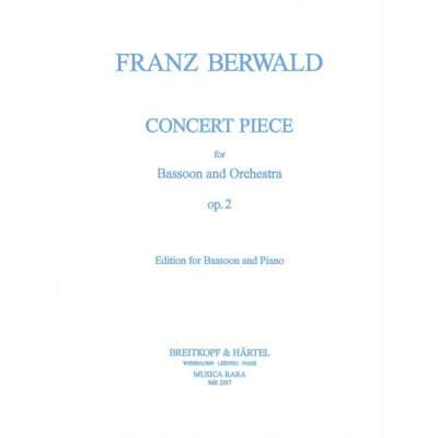 BERWALD FRANZ - KONZERTSTUCK OP. 2 - BASSOON, PIANO