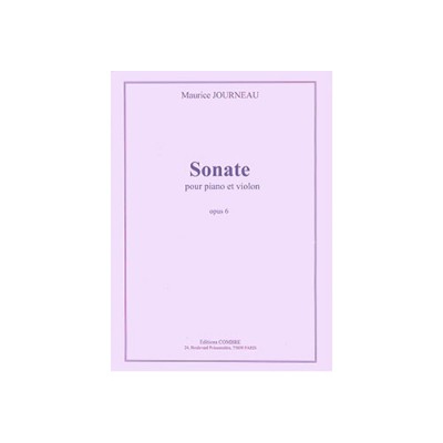 JOURNEAU MAURICE - SONATE OP.6 - VIOLON ET PIANO