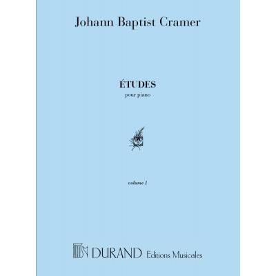 DURAND CRAMER - ETUDES VOLUME 1 - PIANO