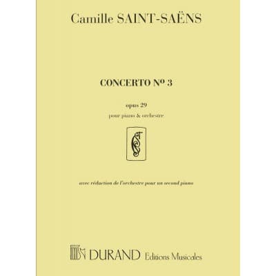 SAINT SAENS C. - CONCERTO N. 3 OPUS 29 - PIANO ET ORCHESTRE