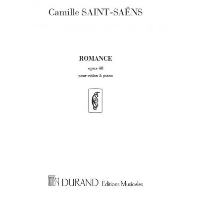 SAINT SAENS C. - ROMANCE OP 48 - VIOLON ET PIANO