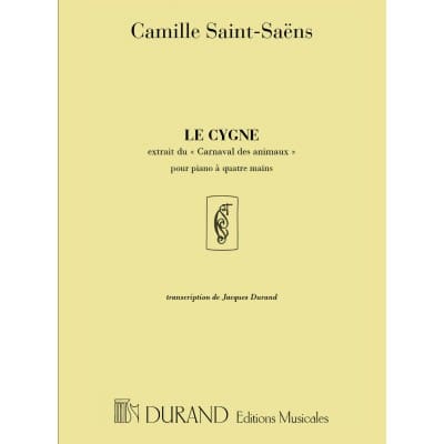 SAINT-SAENS - LE CYGNE - PIANO 4 MAINS