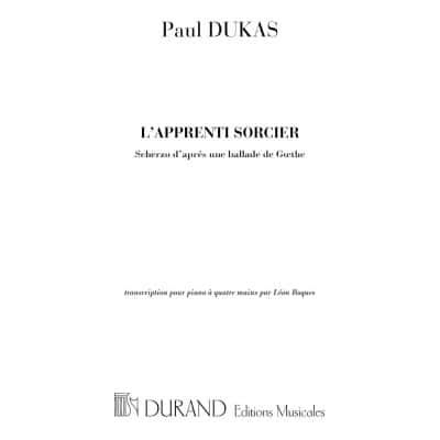  Dukas P. - Apprenti Sorcier - Piano 4 Mains