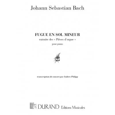 BACH J.S. - FUGUE EN SOL MINEUR, BWV 578 - PIANO