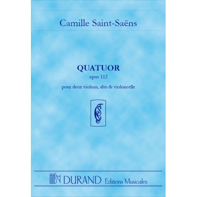  Saint-saens - Quatuor Op.112 (poche)