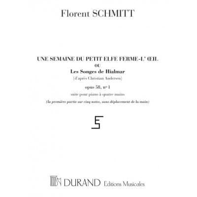 SCHMITT - SEMAINE PETIT ELFE OP 58 - PIANO 4 MAINS