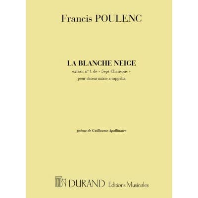 Poulenc F. - La Blanche Neige - Choeur