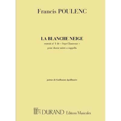 POULENC F. - LA BLANCHE NEIGE - CHOEUR