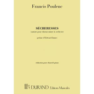 POULENC F. - SECHERESSES - CHANT ET PIANO