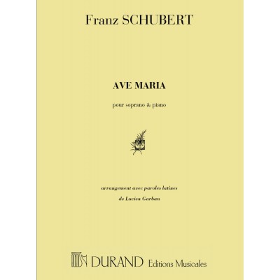 SCHUBERT - AVE MARIA - VOIX SOPRANO ET PIANO