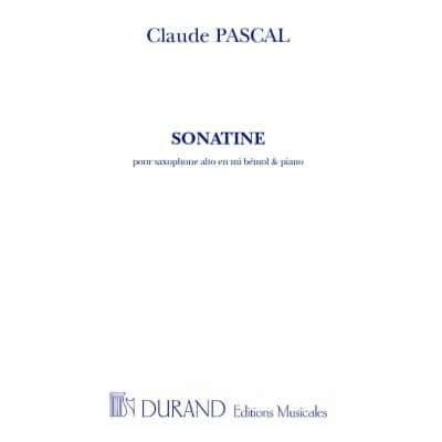 DURAND PASCAL - SONATINE - SAXOPHONE ET PIANO