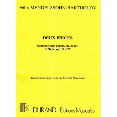 DURAND NORDMANN - MENDELSSOHN 2 PIECE - HARPE