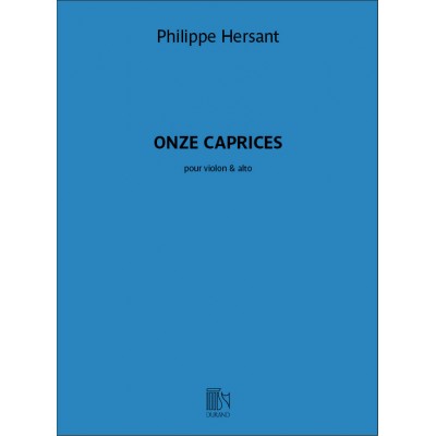 HERSANT PH. - ONZE CAPRICES - VIOLON & ALTO