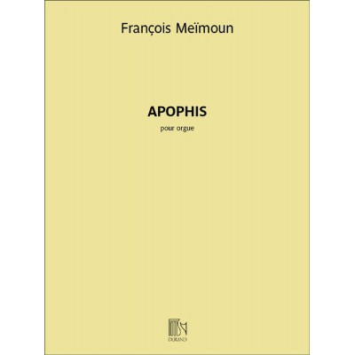DURAND François Meïmoun - Apophis - Orgue