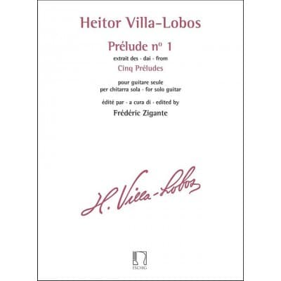 VILLA-LOBOS HEITOR - PRELUDE N° 1 EXTRAIT DES CINQ PRELUDES GUITARE 