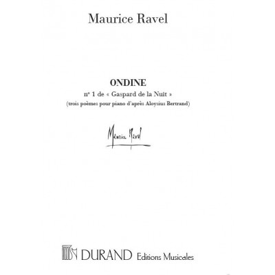RAVEL M. - ONDINE - PIANO