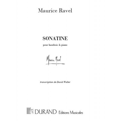 RAVEL M. - SONATINE - HAUTBOIS ET PIANO