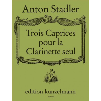  Stadler - 3 Caprices For Solo Clarinet  