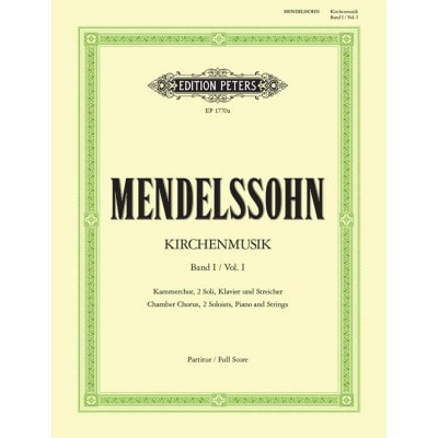 MENDELSSOHN FELIX - 12 SACRED CHORUSES - VOCAL SCORE