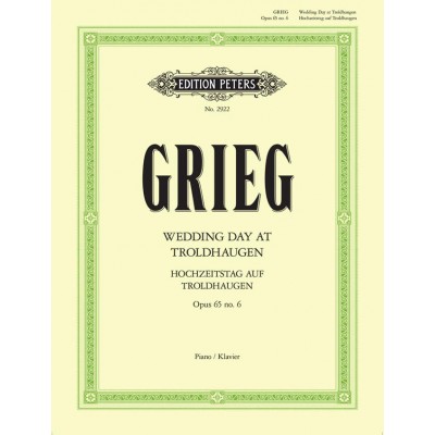  Grieg Edvard - Wedding Day At Troldhaugen Op.65 No.6 - Piano