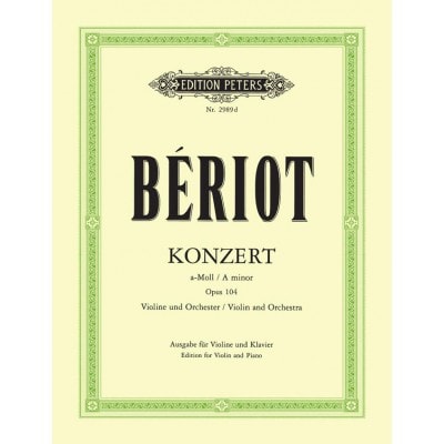  Beriot Charles De - Concerto N°9 Op.104 En La Mineur