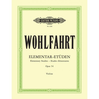 WOHLFAHRT FRANZ - 40 ELEMENTARY STUDIES OP.54 - VIOLIN