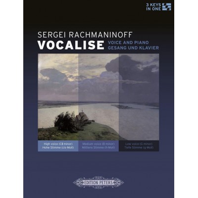 EDITION PETERS RACHMANINOFF S. - VOCALISE - VOIX ET PIANO