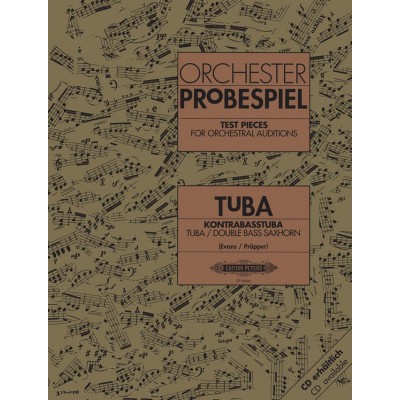 EDITION PETERS Test Pieces For Orchestral Auditions - Tuba