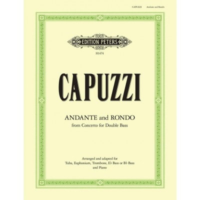 EDITION PETERS CAPUZZI ANTONIO - ANDANTE ET RONDO - TUBA/PIANO 